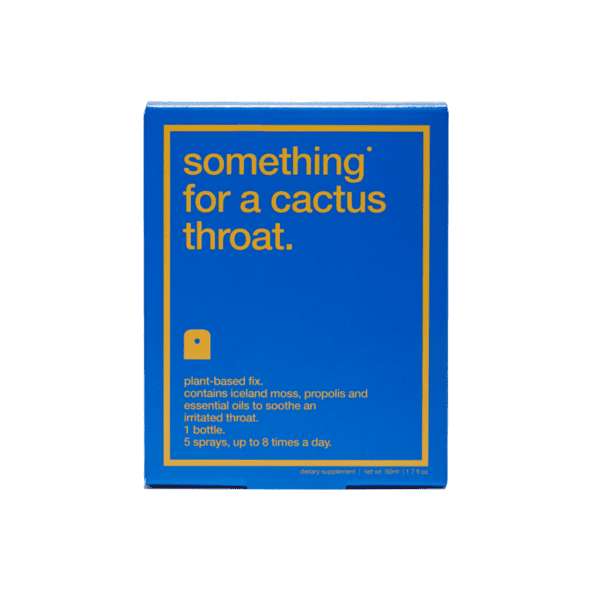 something for a cactus throat biocol labs